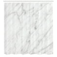 thumbnail image 3 of Ambesonne Marble Print Shower Curtain, Carrara Organic Tile, 69"Wx70"L, White and Pale Sage Green, 3 of 3