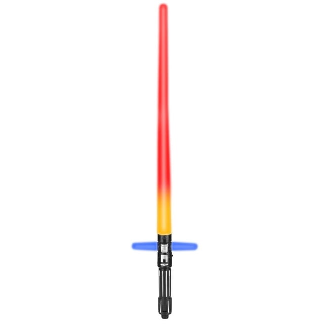 Espada láser telescópica cruzada colorida, espada de juguete para niños, sable de luz para exteriores