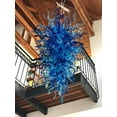 thumbnail image 4 of Hand Blown Glass Chandelier Modern Luxury Chandeliers Ceiling Lights Fixtures Hanging Pendant Lights Flush Mount Lights Luminating Your Indoor Room Kitchen Island (Customizable Size& Color), 4 of 8