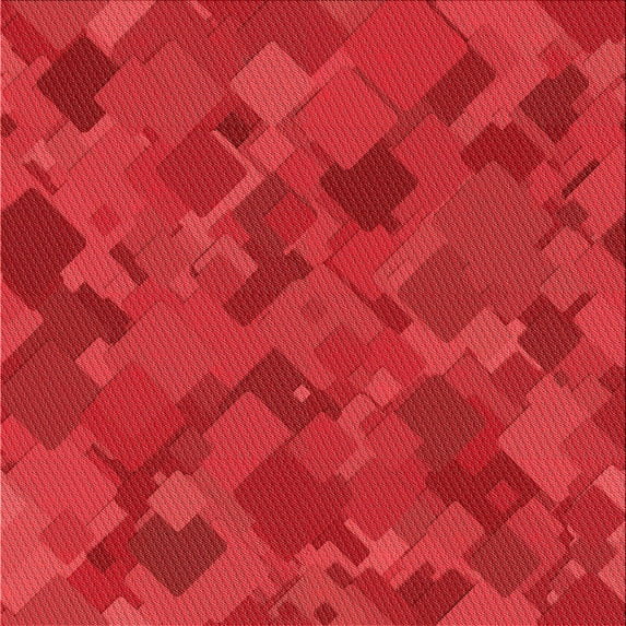 Ahgly Company Machine Washable Indoor Square Transitional Red Area Rugs, 7' Square