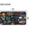 thumbnail image 3 of Area Rugs Carpet for Bedroom Floor Kitchen Rugs Basketball Graffiti Pattern Door Mat Bedside Runner Rug Living Room Washable Non Slip 39×20in, 3 of 7