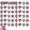 thumbnail image 1 of 40 piezas de piedras preciosas para uñas, 3D, múltiples formas, cristales de uñas con parte trasera plana, diamantes para diseño de uñas, cuentas brillantes para manualidades, decoración de maquillaje, 1 of 6