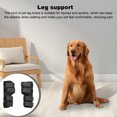 thumbnail image 2 of ziyahi 2 Pieces Pet Leg Protectors Recovery Adjustable Knee Pads Support Protection Stability Licking-proof Wraps Small Medium Black L, 2 of 7