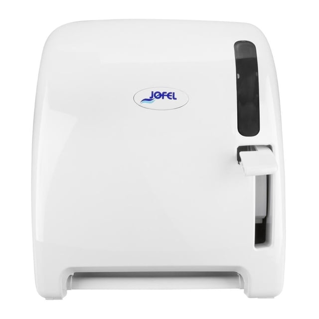 Dispensador De Toalla De Papel Jofel Por Palanca Futura Blanco