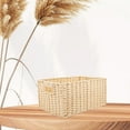 thumbnail image 4 of EXHUMKY Organizador De Escritorio Canasta Tejida Beige Para Guardar Utensilios Y Accesorios, 4 of 6