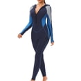 thumbnail image 1 of Aislor Maillot de Bain Musulman pour Femmes Burkini une Pièce Maillot de Bain Modeste Protection Solaire Bleu 3TG, 1 of 4