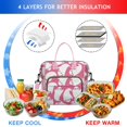 thumbnail image 4 of Halloween Cute Ghosts on Pink Pattern Womens Lunch Box for Work,Insulated Large Lunch Bag for Tween and Teen,Loncheras Para Mujer,Leakproof Adult Lunch Bag for Work,Beach,Travel,Picnic,Camping, 4 of 7