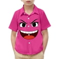 thumbnail image 2 of Piuwrlz 6 Boys Short polo Sleeve Toddler Funny Graphic Shirts Tops Boy Funny Graphic Shirts Tops Pullover T Shirts Hot Pink Size 6 Years, 2 of 9