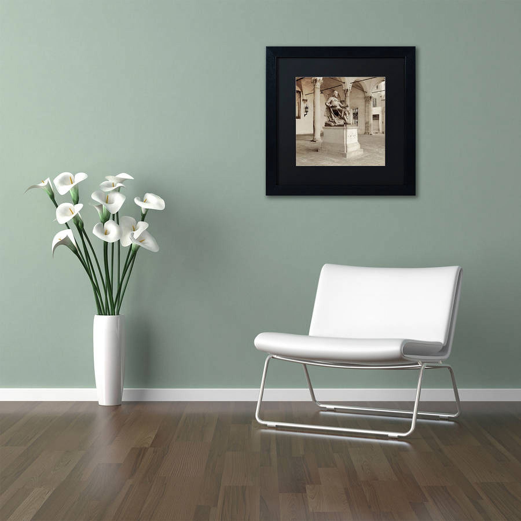 Trademark Fine Art "Lucca II" Canvas Art by Alan Blaustein, Black Matte, Black Frame