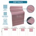 thumbnail image 6 of Pink Striped Cotton Linen Rectangle Table Runners 13"x90", Farmhouse Stripes Modern Vintage Coffee Table Runner Dresser Scarves Luxury Table Runners for Wedding Party Banquet Dinner Decor, 6 of 8