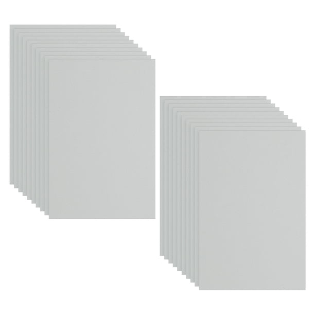 Uxcell Paquete de 20 hojas de espuma EVA, 12" x 8" 2mm de grosor, papel de espuma para manualidades, gris