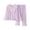 Purple, variant on YunPes Girls Cute Loungewear Set Lace Trim Square-Neck Bubble Crinkle Blouse and Ruffle Pants Kids Soft Lightweight Spring Fall Outfits