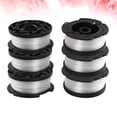 thumbnail image 3 of 6 carretes de repuesto de hilo de nailon para cortacésped, compatibles con BLACK DECKER (negro), 3 of 7