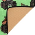 thumbnail image 3 of Ryvnso Trucks Cartoon Green Area Rug Floor Mats Non-Slip Home Carpet 80 x 58 inch, 3 of 7