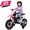 D-Pink, variant on 12V Kids Electric Motorcycle with Dual 40W Max Motor, Training Wheels, Bluetooth Music, Soft Start & Spring Suspension, Ride On Motorcycle for Kids Ages 3-8, Birthday / Xmas Gift for Boys and Girls