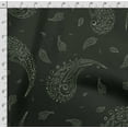 thumbnail image 4 of Soimoi Asian Paisley Print, Velvet Fabric, Decor Sewing Fabric by The Yard 54 Inch Wide,Decorative Fabric for Upholstery and Home Accents, Dark Green, 4 of 5