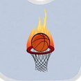 thumbnail image 4 of Inktastic Basketball and Hoop on Fire Boys or Girls Baby Bib, 4 of 4