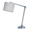 thumbnail image 2 of Maxim Lighting - Hotel-1 Light Table Lamp Steel Base and White Wafer Fabric, 2 of 2