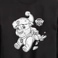 thumbnail image 3 of Paw Patrol - Rubble Santa Hat - Toddler And Youth Crewneck Fleece Sweatshirt, 3 of 6