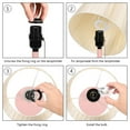 thumbnail image 7 of HAITRAL Two White Vintage Wooden Table Reading Lamp Pull Chain Switch, 7 of 7