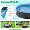 thumbnail image 2 of Renwick PVC Portable Pet Swimming Pool, Black, 47.5'', 2 of 9