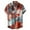 Orange, variant on Mens Plus Size Shirts Men Hawaiian Short Sleeve Beach Shirt Printed Summer Casual Button Down Shirts