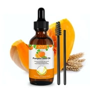 Aliver Organic Cold Pressed Pumpkin Seed Essential Oil, Virgin, Natural Moisturizer for Dry Hair Rough Skin and Nails, 60ml / 2.02 floz - 3pack