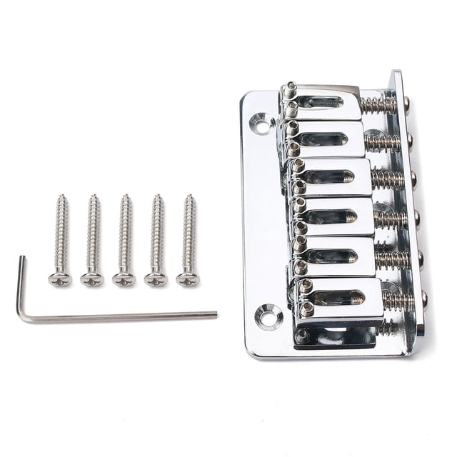 Soidarity Componente modificado para puente de guitarra, accesorios para instrumentos musicales profesionales, sillín rígido fijo de Metal, pieza Accesorios para instrumentos musicales Soidarity OD026173-00