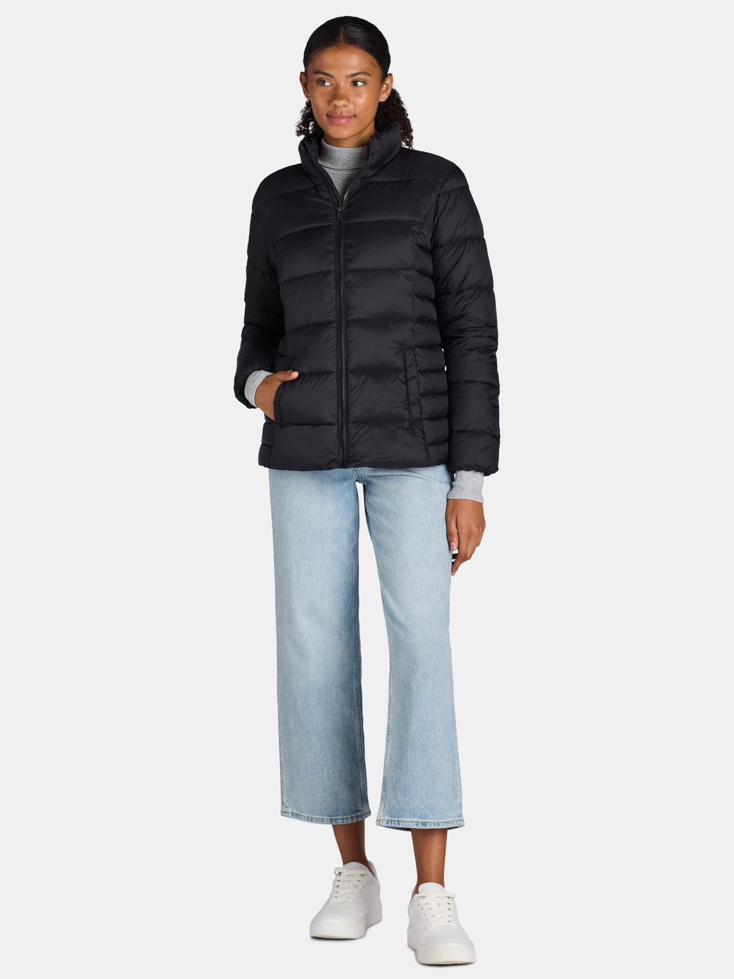 Time and Tru Women's and Women's Plus Core Puffer, Sizes XS - 3X