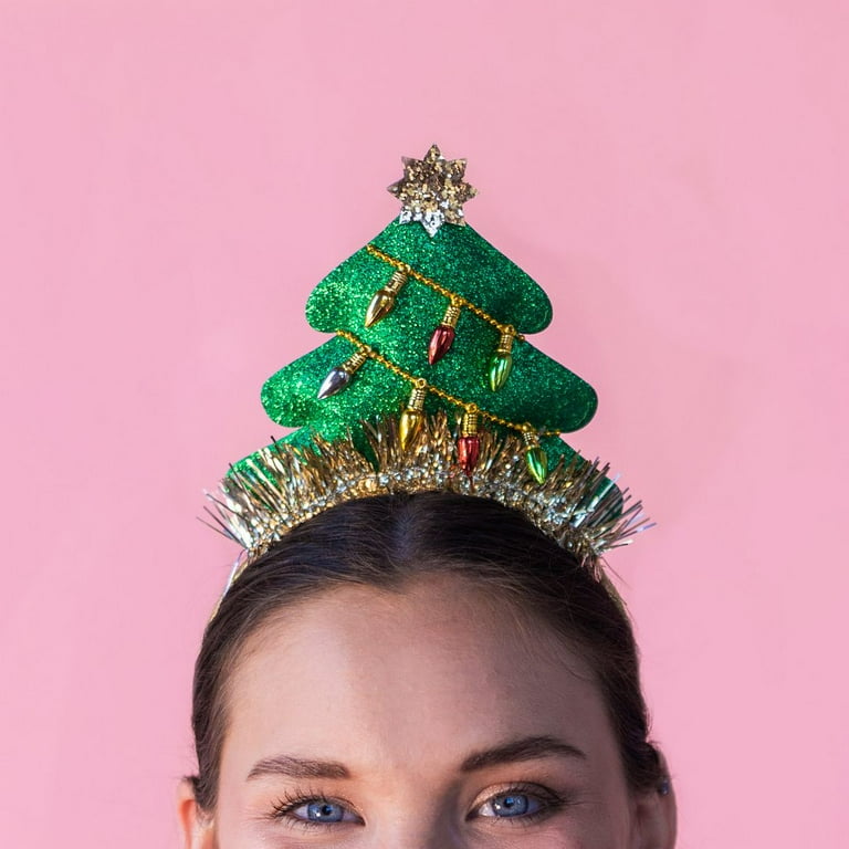 Christmas tree headband deals