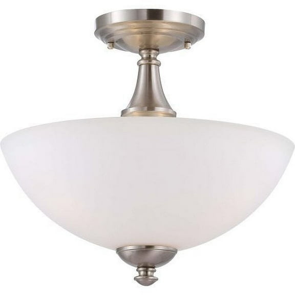 Nuvo 60-5044 - Patton - 3 Light Semi Flush w/ Frosted Glass