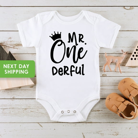 Mr Onederful Birthday Onesie 1St Birthday Boy Outfit, First Birthday Boy Shirt, Mr Onederful Birthday Bodysuit, Birthday Gift Cool Baby Clothing, Cute Baby Onesie, BABY BODYSUIT LAT 4424