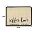 thumbnail image 3 of Coolmade Coffee Mat - Coffee Bar Mat for Countertop 12x16 - Absorbent Hide Stain Anti-Slip Coffee Bar Accessories Under Coffee Maker Espresso Machine, 3 of 8