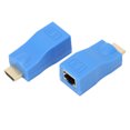 thumbnail image 1 of Amplificador de señal Interfaz multimedia de alta definición a extensor de red único RJ45 para computadora Proyector de video, 1 of 15