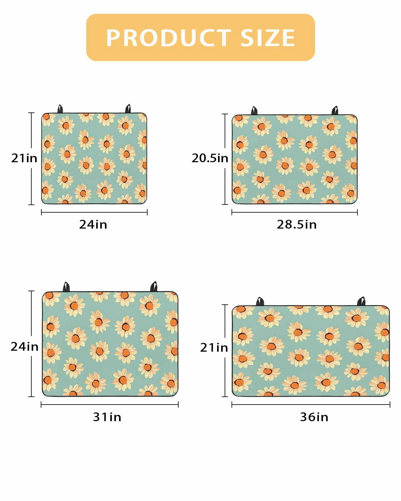 nqOlkjepod Large Induction Cooktop Protector Mat 24"x21", Yellow Green Spring Floral Stove Top Covers for Electric Stove, Watercolor Botanical Stove Burner Cover Mats, Glass Top Stove Cover