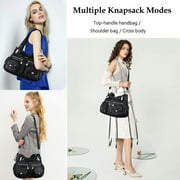 Angelkiss Women's Handbag Single Shoulder Bag with Detachable Strap Multiple Pockets