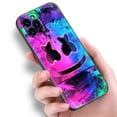 thumbnail image 5 of Marshmallow-funda de teléfono con caras de Dj para Apple, carcasa negra suave para iPhone 12, 13 Mini, 11, 14 Pro, XS Max, 6S, 6, 7, 8 Plus, 5S, X, XR, SE, 2020, 2022, 5 of 5