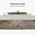 thumbnail image 5 of Purple Leaf 9x12ft Outdoor Patio Umbrella - Offset Cantilever Design with 360° Rotation, Beige Rectangle Market Umbrella for Deck, Pool, and Garden, 5 of 15