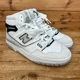 thumbnail image 3 of New Balance 650 Trainers Mens Size UK 7 White Black Angora Suede Hi Casual Shoes, 3 of 6