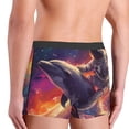 thumbnail image 5 of Daiia Astronaut Dolphin Men's Underwear Boxer Briefs, Cotton Stretch Moisture-Wicking Underwear-Large, 5 of 9