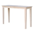 thumbnail image 1 of International Concepts Shaker Sofa Table, Unfinished, 1 of 6