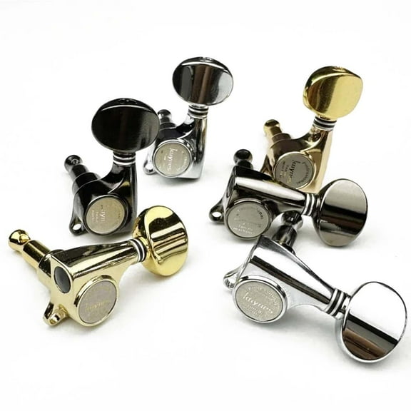 Kaynes 1:21 Ratio Tuning Keys Pegs Electric Guitar Machine Heads Tuners Mini Oval Tuner For Electric or Acoustic Guitar DJ133