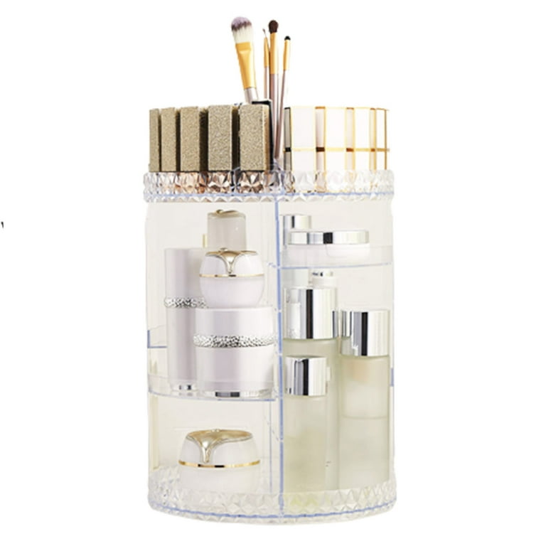 360 Rotating Makeup Organizer Large Capacity Makeup Caddy Shelf for  Cosmetics and Accessories 