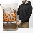 Garden Elements 100 Natural Cocoa Bean Shell Mulch for Gardens, Flower