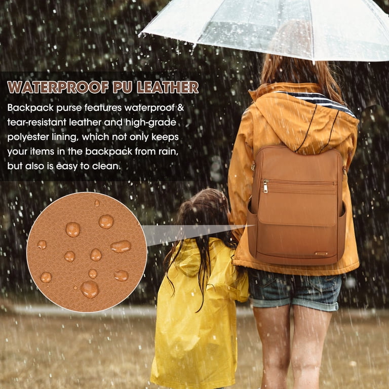 PU Leather Anti-Theft Backpack Purse Convertible 3-Way Wear Work Travel NUBILY Backpack Purse for Women Leather Anti-Theft Mini  main image 2