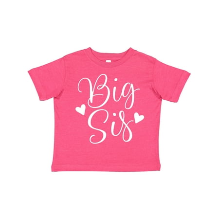 

Inktastic Cute Big Sis Girls Announcement Gift Toddler Toddler Girl T-Shirt