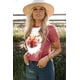 thumbnail image 3 of ABPHQTO Camiseta de Mujer Roja Animal Blanqueada, 3 of 5