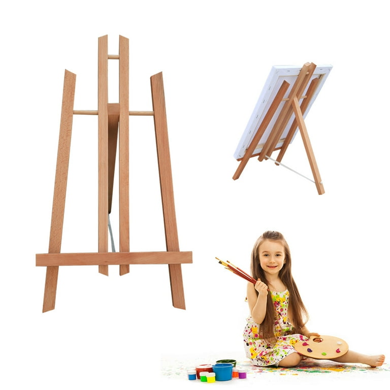 MEEDEN Wooden Easel Stand for Painting, Studio Easel with Artist Tray,  Beech Wood Art Easel for Adults, Holds Canvas up to 48 