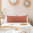 thumbnail image 2 of PiccoCasa Body Pillowcase Soft 1800 Series Microfiber Long Pillow Cover, Standard Orange, 2 of 8
