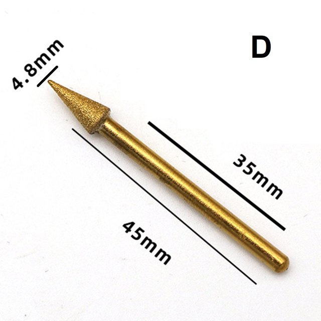 MYG Aiguille à Graver en Émeri pour Perceuse Gravure pour Pierre de Jade en Verre